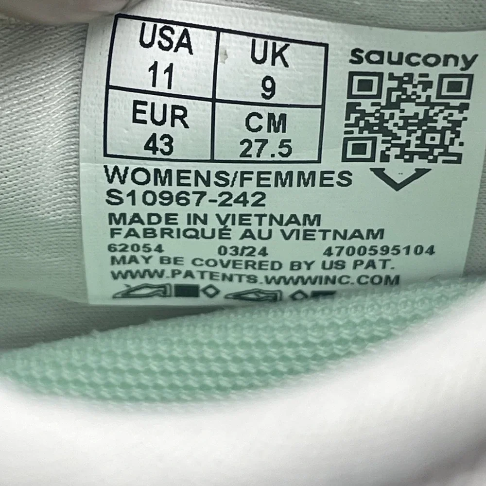 Saucony size womens